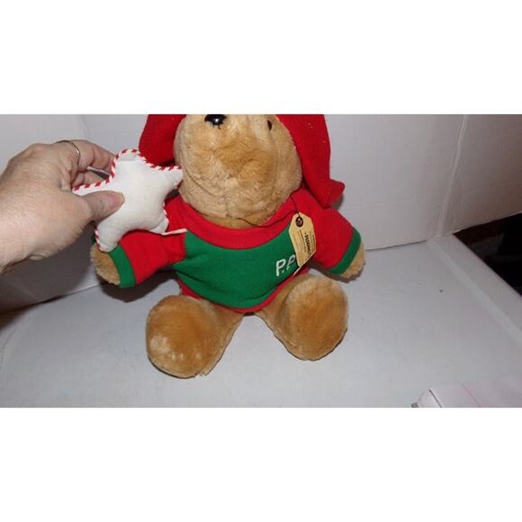VINTAGE PLUSH STUFFED PADDINGTON BEAR 1995 15" SEARS KIDS GIFTS W/STAR PILLOW - Picture 3 of 8